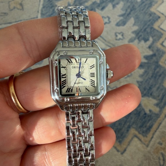 Panthere Classic Rectangle Stainless Steel Watch main image 6